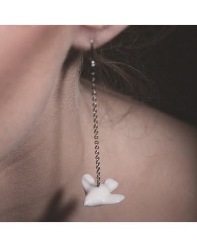 Skulptūriški asimetriški auskarai | sentiments.boutique